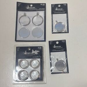 Silver Pendant and Bezel Set